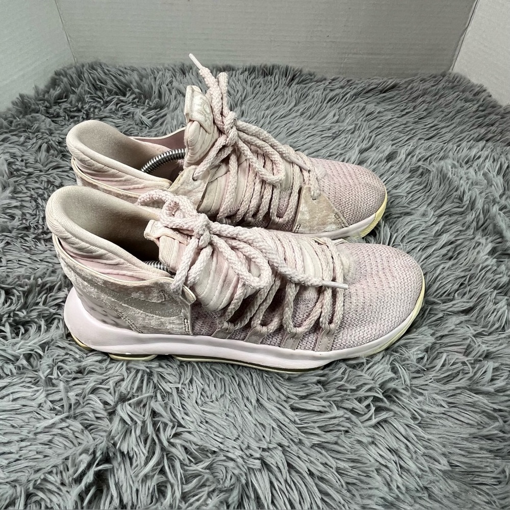 Nike Zoom KD 10 Sneakers 5.5Y Womens 7 Aunt Pearl Pink White Sail Basketball